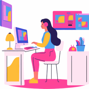 Girl Working